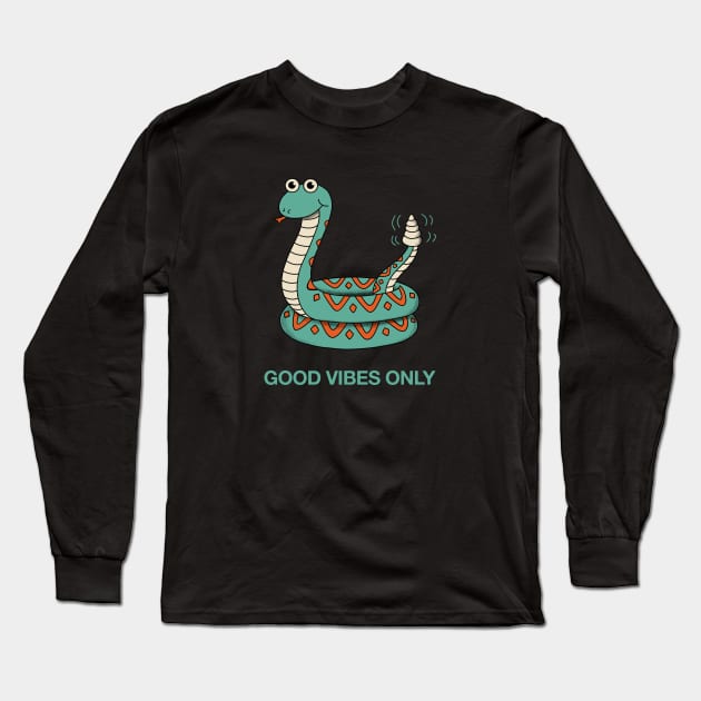 Good vibes only Long Sleeve T-Shirt by coffeeman